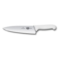 Fibrox, Kochmesser, 20cm, gerade, weiß, Blister