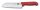 Fibrox, Santokumesser, 17cm, gerade, Kullenschliff, rot, Blister