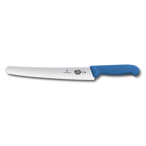 Fibrox, Konditormesser, 26cm, Wellenschliff, blau, Blister