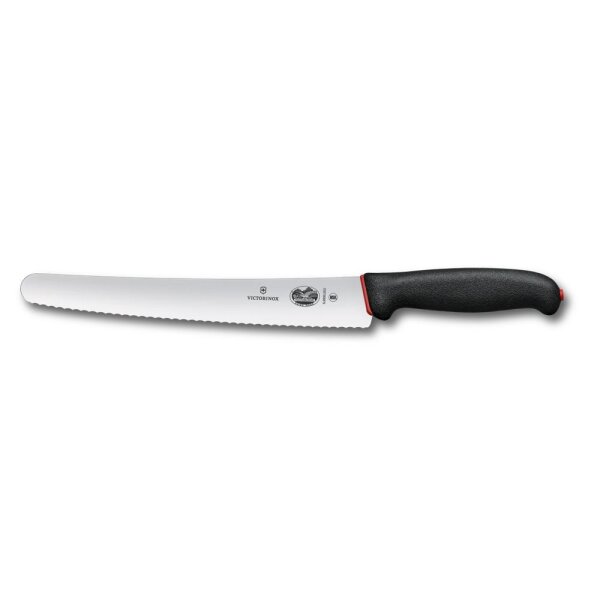 Dual Grip, Brot- und Konditormesser, 26 cm, schwarz/rot, B
