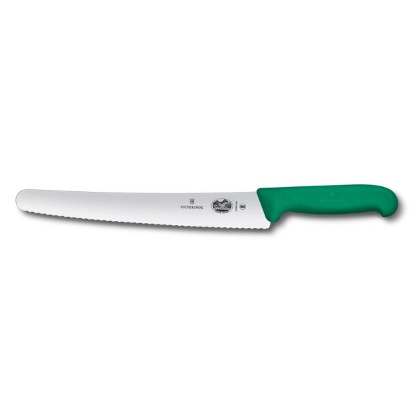 Fibrox, Konditormesser, 26cm, Wellenschliff, grün, Blister