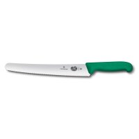 Fibrox, Konditormesser, 26cm, Wellenschliff, grün,...
