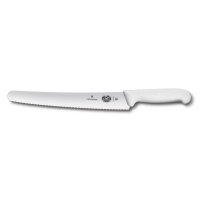 Fibrox, Konditormesser, 26cm, Wellenschliff, weiß,...