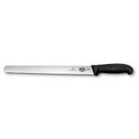 Fibrox, Schinkenmesser, 30cm, Wellenschliff, schwarz,...