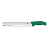 Fibrox, Schinkenmesser, 30cm, Kullenschliff, grün,...