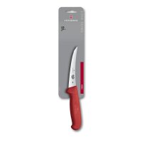 Fibrox, Ausbeinmesser, 12cm, gerade, rot, Blister