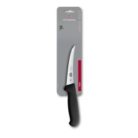 Fibrox, Ausbeinmesser, 12cm, gerade, schwarz, Blister