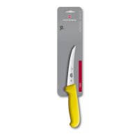 Fibrox, Ausbeinmesser, 12cm, gerade, gelb, Blister