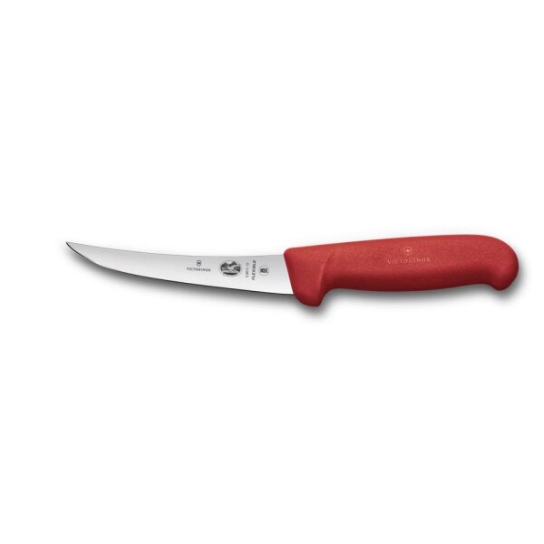 Fibrox, Ausbeinmesser, 12cm, gerade, flexibel, rot, Blister