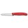Swiss Classic, Gemüsemesser, 2 Stk, 8cm, Wellenschliff, spitz, rot, B