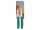 Swiss Classic, Gemüsemesser, 2 Stk, 10cm, Welle/gerade, grün, Blister