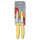 Swiss Classic, Gemüsemesser, 2 Stück, 10cm, Welle/gerade, gelb