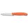 Swiss Classic, Gemüsemesser, 2 Stück, 10cm, Welle/gerade, orange