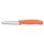 Swiss Classic, Gemüsemesser, 2 Stück, 10cm, Welle/gerade, orange
