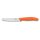Swiss Classic, Tomaten-& Tafelmesser, 2 Stk, 11cm, Wellenschliff, orange, B