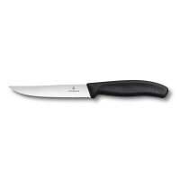 Swiss Classic, Pizzamesser, 2 Stück, 12 cm, Wellenschl., schwarz
