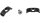 Cableguide 4-in-1 D/T Black w/bolts