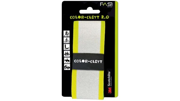 Fasi Reflektorarmband Color-Clett 2.0 neongelb