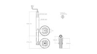 Stützrad 220x65 300 kg NB-Parts