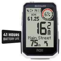 Sigma Fahrradcomputer Rox 4.0 Endurance HR weiÃŸ