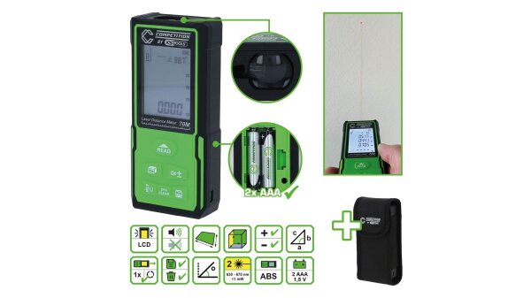 Laser-Entfernungsmesser bis 70 Meter KS Tools