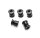 NC-17 Kettenblattschraube, 4u.5 Loch, 5er Set, CNC, AL-7075 T6, schwarz