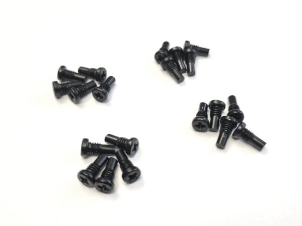 NC-17 Pedal Pins M4 x 8mm (outer), 20 Stück, Aluminium, schwarz