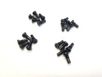 NC-17 Pedal Pins M4 x 8mm (outer), 20 Stück, Aluminium, schwarz