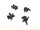 NC-17 Pedal Pins M4 x 8mm (outer), 20 Stück, Aluminium, schwarz
