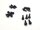 NC-17 Pedal Pins M4 x 8mm (outer), 20 Stück, Aluminium, schwarz