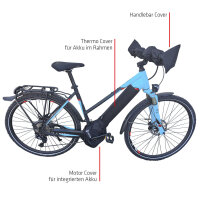 NC-17 Connect E-Bike Cover 2er Set schwarz (1x Motor...