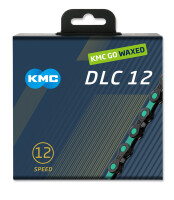 KMC Kette DLC12, 12-fach, 126 Glieder, black/celeste, waxed