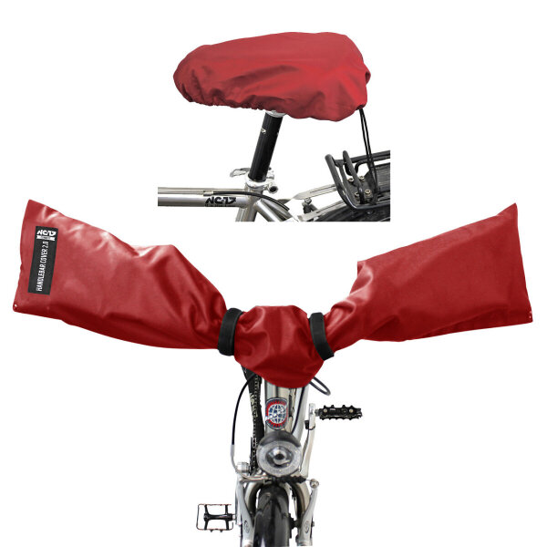 NC-17 Connect Lenker+Sattel Cover 2.0 Set, rot