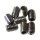 NC-17 Pedal Pins M4 x 6mm (inner), 8 Stück, Edelstahl, silber