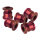 NC-17 Kettenblattschraube, 4u.5 Loch, 5er Set, CNC, AL-7075 T6, rot
