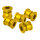 NC-17 Kettenblattschraube, 4u.5 Loch, 5er Set, CNC, AL-7075 T6, gold