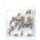 NC-17 Pedal Pins M4 x 8mm (outer), 32 Stück, Edelstahl, silber