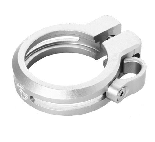 NC-17 Sattelklemme 34,9mm, inkl. Kabelführung, silber
