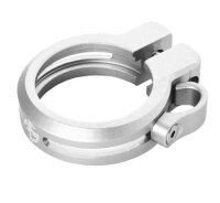 NC-17 Sattelklemme 34,9mm, inkl. Kabelführung, silber