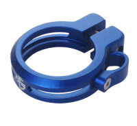 NC-17 Sattelklemme 34,9mm, inkl. Kabelführung, blau