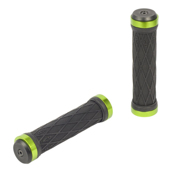NC-17 Griff S-Pro Lock On Take Control II, Griffgummi schwarz, Alu Klemmring grün