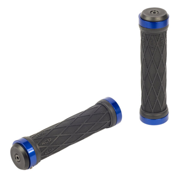 NC-17 Griff S-Pro Lock On Take Control II, Griffgummi schwarz, Alu Klemmring blau
