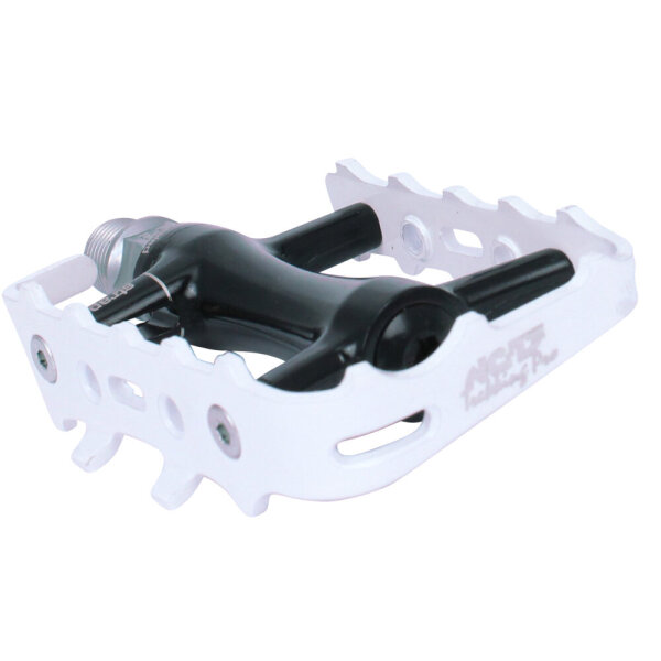 NC-17 Plattformpedal Trekking Pro, Alu, Präzisionslager, schwarz-weiss
