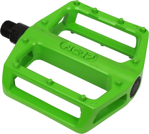 NC-17 Plattformpedal STD Zero Pro, Alu, molded Pins, Kugellager, grün