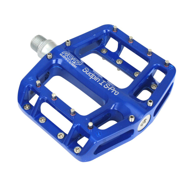 NC-17 Plattformpedal Sudpin I S-Pro, Alu, Präzisionslager, blau