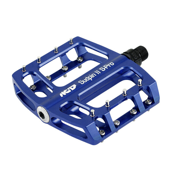 NC-17 Plattformpedal Sudpin II S-Pro CNC, Alu, Präzisionslager, blau