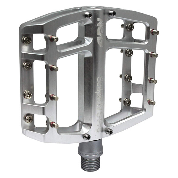 NC-17 Plattformpedal Sudpin IV S-Pro CNC, Alu, Präzisionslager, silber poliert