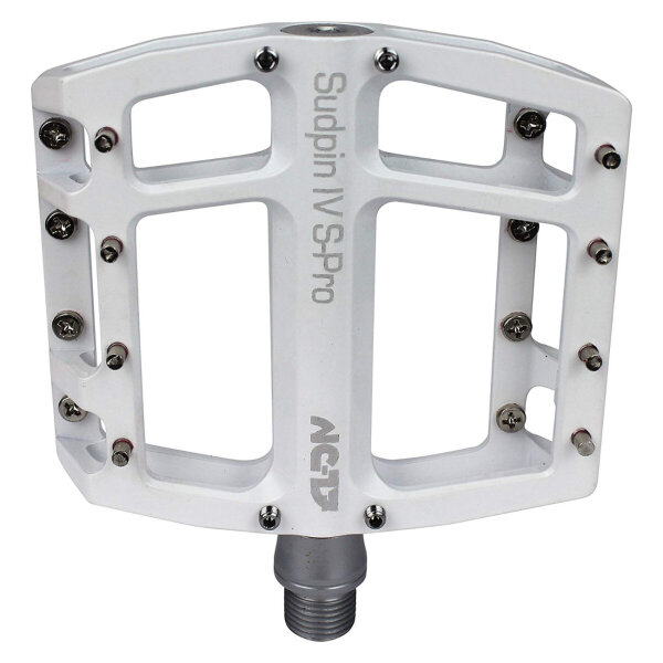 NC-17 Plattformpedal Sudpin IV S-Pro CNC, Alu, Präzisionslager, weiss