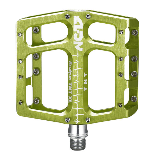 NC-17 Plattformpedal Sudpin IV XL TNT CNC, Alu, Präzisionslager, grün