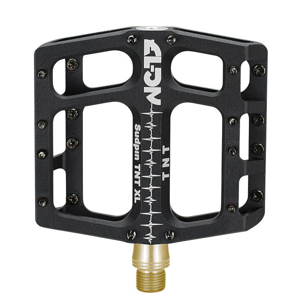 NC-17 Plattformpedal Sudpin IV XL Ti TNT CNC, Alu, mit Titan Achse, Präzisionslager, schwarz